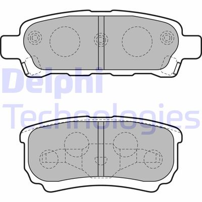 LP1852 DELPHI Комплект тормозных колодок, дисковый тормоз