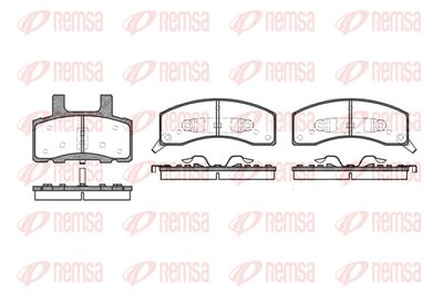 053002 REMSA Комплект тормозных колодок, дисковый тормоз