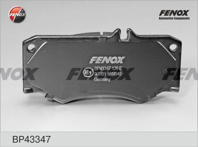 BP43347 FENOX Комплект тормозных колодок, дисковый тормоз