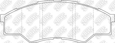PN1801 NiBK Комплект тормозных колодок, дисковый тормоз