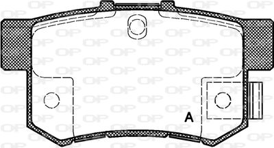 BPA032522 OPEN PARTS Комплект тормозных колодок, дисковый тормоз