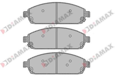 N09644 DIAMAX Комплект тормозных колодок, дисковый тормоз