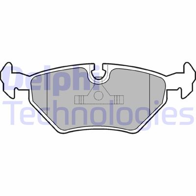 LP555 DELPHI Комплект тормозных колодок, дисковый тормоз
