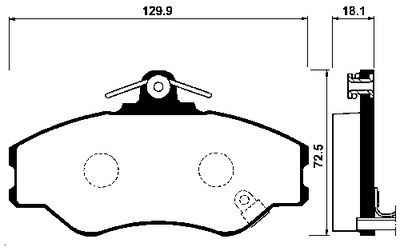 FBP4158 FI.BA Комплект тормозных колодок, дисковый тормоз