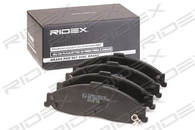 402B0825 RIDEX Комплект тормозных колодок, дисковый тормоз