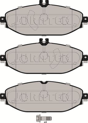 JCP8237 JURATEK Комплект тормозных колодок, дисковый тормоз