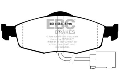 DP955 EBC Brakes Комплект тормозных колодок, дисковый тормоз