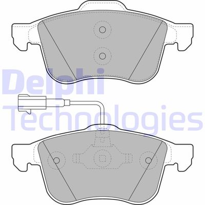LP1959 DELPHI Комплект тормозных колодок, дисковый тормоз