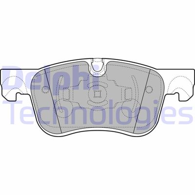 LP2689 DELPHI Комплект тормозных колодок, дисковый тормоз