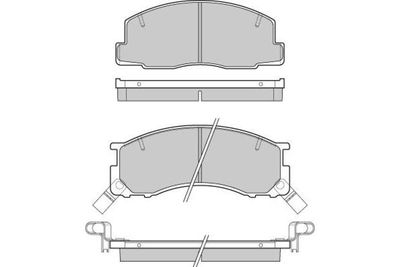 120539 E.T.F. Комплект тормозных колодок, дисковый тормоз