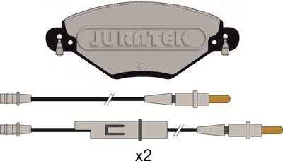 JCP1411 JURATEK Комплект тормозных колодок, дисковый тормоз