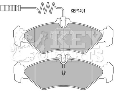KBP1491 KEY PARTS Комплект тормозных колодок, дисковый тормоз