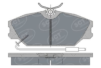 SP215PR SCT - MANNOL Комплект тормозных колодок, дисковый тормоз