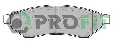 50001986 PROFIT Комплект тормозных колодок, дисковый тормоз