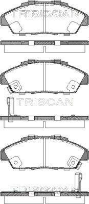 811040971 TRISCAN Комплект тормозных колодок, дисковый тормоз