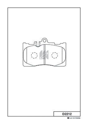 D2212 MK Kashiyama Комплект тормозных колодок, дисковый тормоз