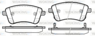 P1535302 WOKING Комплект тормозных колодок, дисковый тормоз