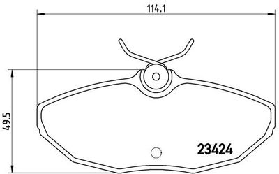 P36013 BREMBO Комплект тормозных колодок, дисковый тормоз