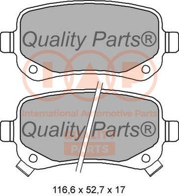 70402022 IAP QUALITY PARTS Комплект тормозных колодок, дисковый тормоз