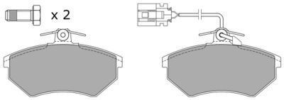 FBP095301 FREMAX Комплект тормозных колодок, дисковый тормоз