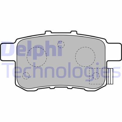 LP2145 DELPHI Комплект тормозных колодок, дисковый тормоз