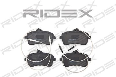 402B0123 RIDEX Комплект тормозных колодок, дисковый тормоз