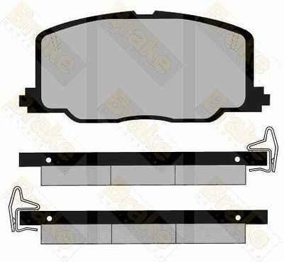 PA535 Brake ENGINEERING Комплект тормозных колодок, дисковый тормоз