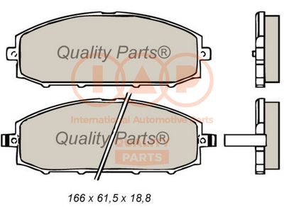 70413031 IAP QUALITY PARTS Комплект тормозных колодок, дисковый тормоз