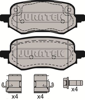 JCP4009 JURATEK Комплект тормозных колодок, дисковый тормоз