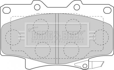 BBP1442 BORG & BECK Комплект тормозных колодок, дисковый тормоз
