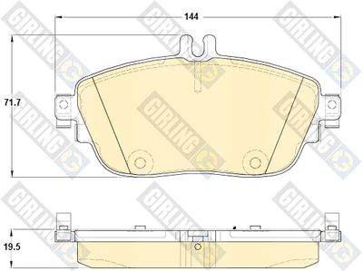 6119321 GIRLING Комплект тормозных колодок, дисковый тормоз