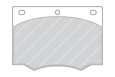 FDB168 FERODO Комплект тормозных колодок, дисковый тормоз