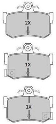 FBP1910 FREMAX Комплект тормозных колодок, дисковый тормоз