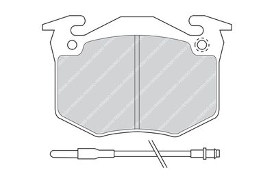 FDB402 FERODO Комплект тормозных колодок, дисковый тормоз