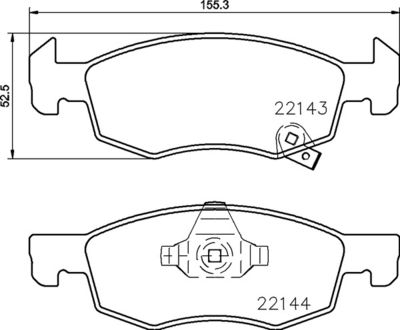 FK20052 KAISHIN Комплект тормозных колодок, дисковый тормоз