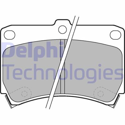 LP743 DELPHI Комплект тормозных колодок, дисковый тормоз