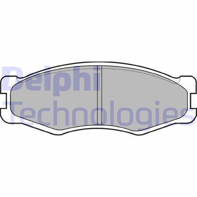 LP707 DELPHI Комплект тормозных колодок, дисковый тормоз