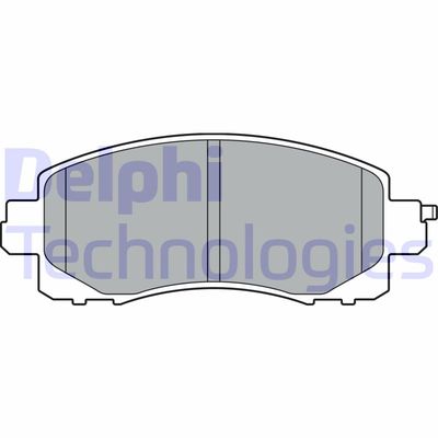 LP3411 DELPHI Комплект тормозных колодок, дисковый тормоз