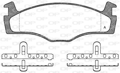 BPA017100 OPEN PARTS Комплект тормозных колодок, дисковый тормоз