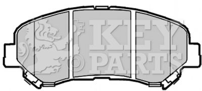 KBP2084 KEY PARTS Комплект тормозных колодок, дисковый тормоз