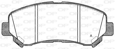 BPA131800 OPEN PARTS Комплект тормозных колодок, дисковый тормоз