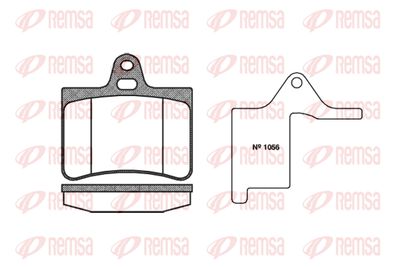 083000 REMSA Комплект тормозных колодок, дисковый тормоз