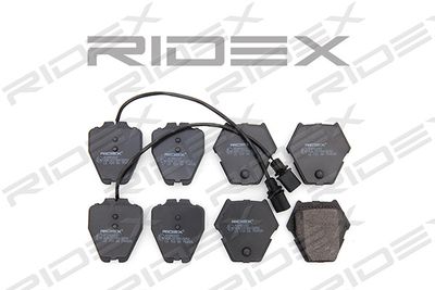 402B0222 RIDEX Комплект тормозных колодок, дисковый тормоз