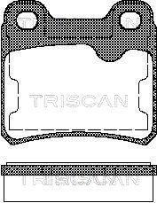 811024892 TRISCAN Комплект тормозных колодок, дисковый тормоз