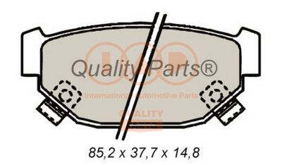 70415022 IAP QUALITY PARTS Комплект тормозных колодок, дисковый тормоз