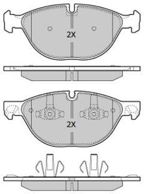 FBP1928 FREMAX Комплект тормозных колодок, дисковый тормоз
