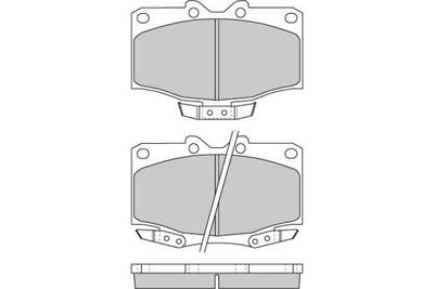 120725 E.T.F. Комплект тормозных колодок, дисковый тормоз