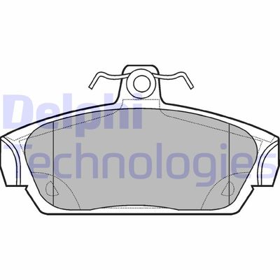 LP653 DELPHI Комплект тормозных колодок, дисковый тормоз