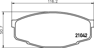 8DB355029241 HELLA PAGID Комплект тормозных колодок, дисковый тормоз