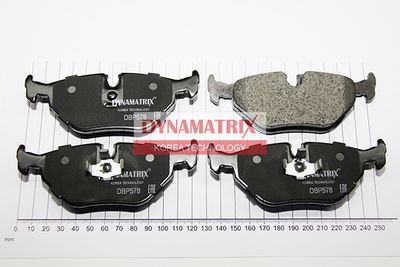 DBP578 DYNAMATRIX Комплект тормозных колодок, дисковый тормоз